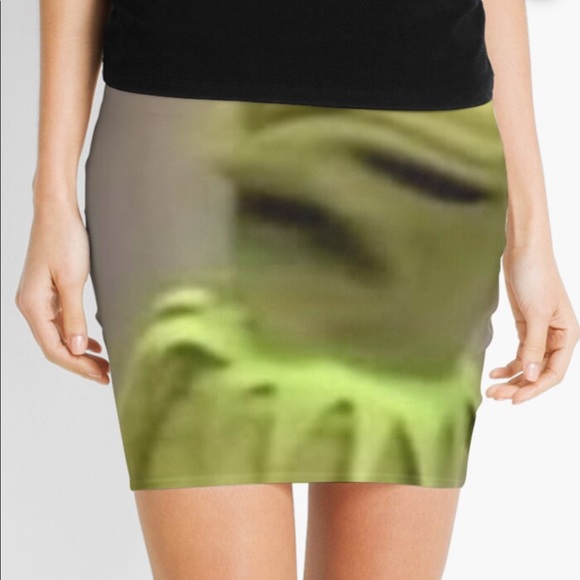 Redbubble Phil Collins Head graphic Mini Skirt in mixed black and white Medium - Picture 5 of 8